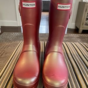 Hunter original short waterproof rain boot sz7